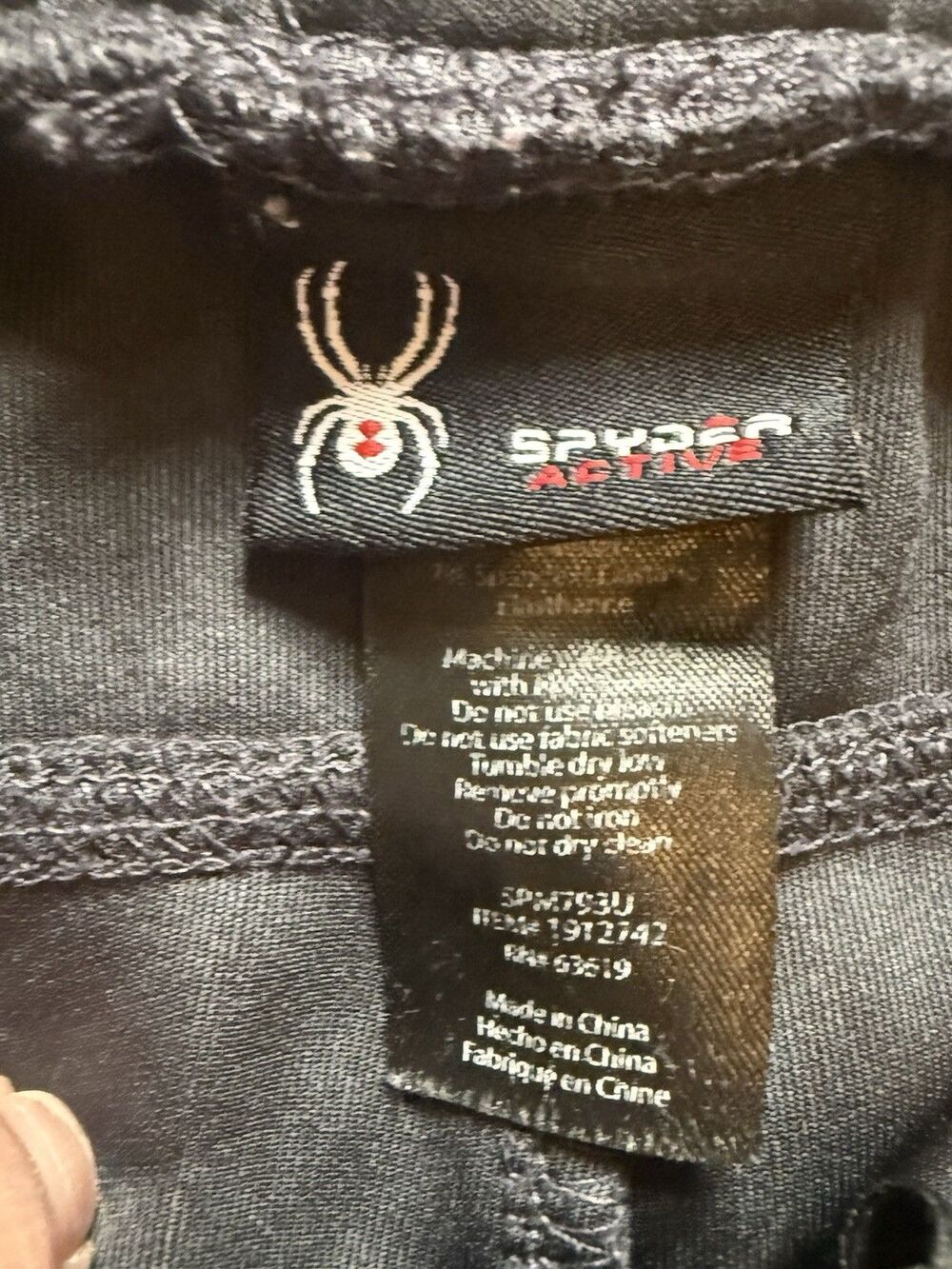 Spyder ProWEB Active Men's Black Jogger Pants XL 36W 29I Drawstring Pockets - Picture 2 of 11